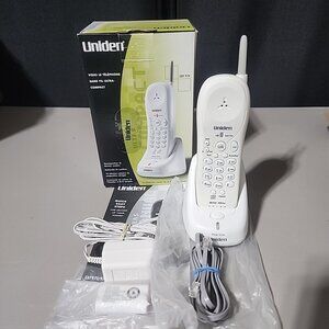 UNIDEN EXP970 900MHz Ultra Compact Cordless Phone Vintage White D322